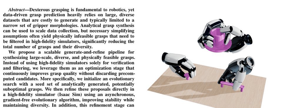DexEvolve: Evolutionary Optimization for Robust and Diverse Dexterous Grasp Synthesis figure