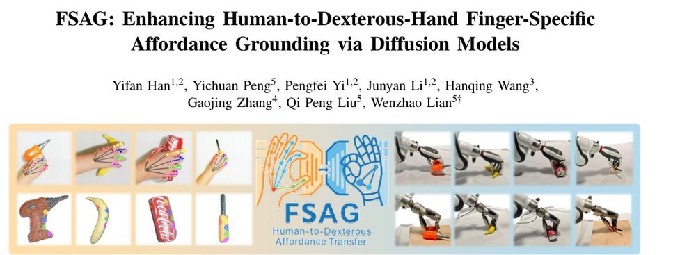 FSAG: Enhancing Human-to-Dexterous-Hand Finger-Specific Affordance Grounding via Diffusion Models figure