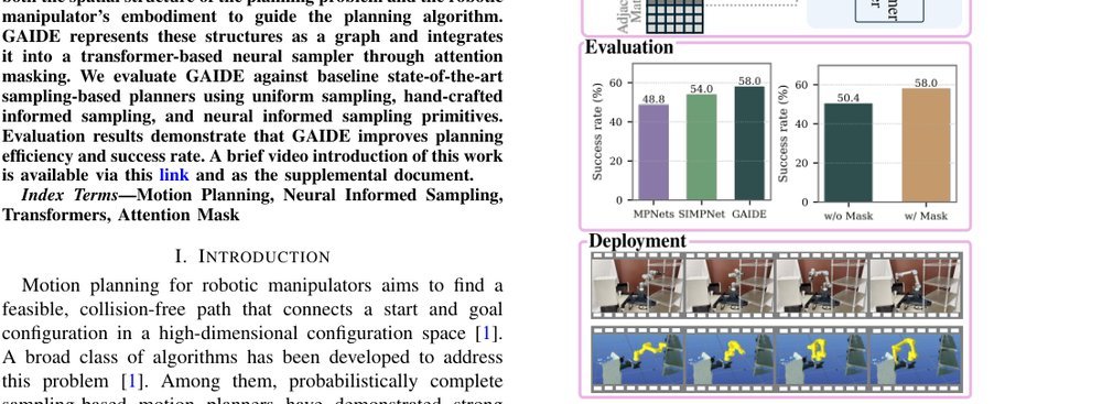 GAIDE: Graph-based Attention Masking for Spatial- and Embodiment-aware Motion Planning figure