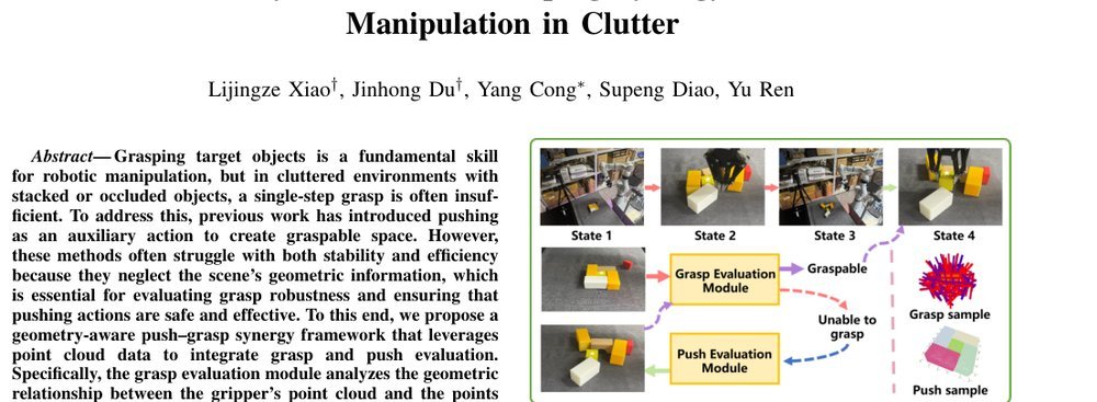 GAPG: Geometry Aware Push-Grasping Synergy for Goal-Oriented Manipulation in Clutter figure