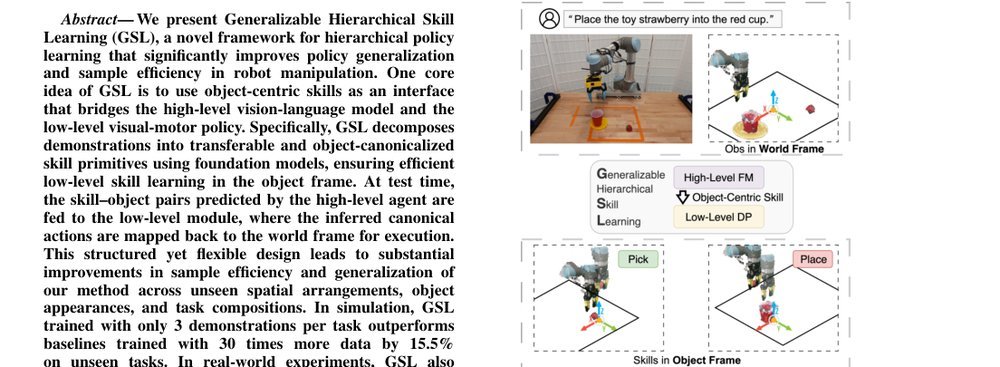 Generalizable Hierarchical Skill Learning via Object-Centric Representation figure