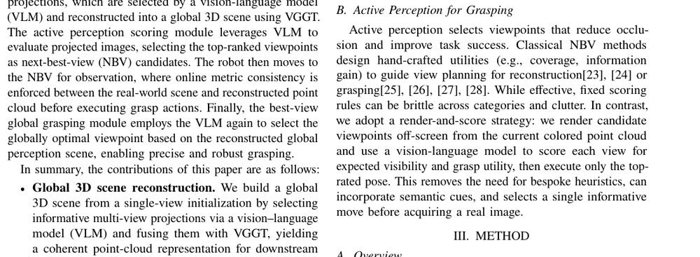 GraspView: Active Perception Scoring and Best-View Optimization for Robotic Grasping in Cluttered Environments figure