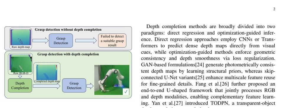 HDCNet: A Hybrid Depth Completion Network for Grasping Transparent and Reflective Objects figure