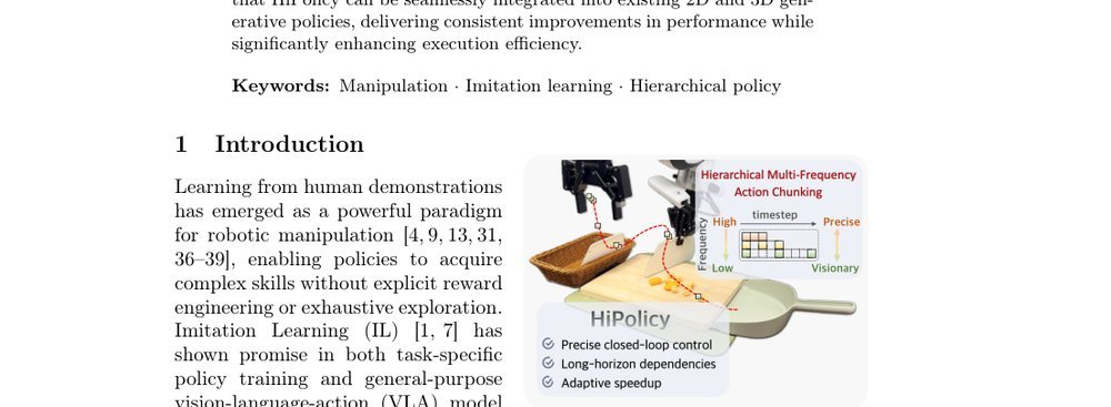 HiPolicy: Hierarchical Multi-Frequency Action Chunking for Policy Learning figure