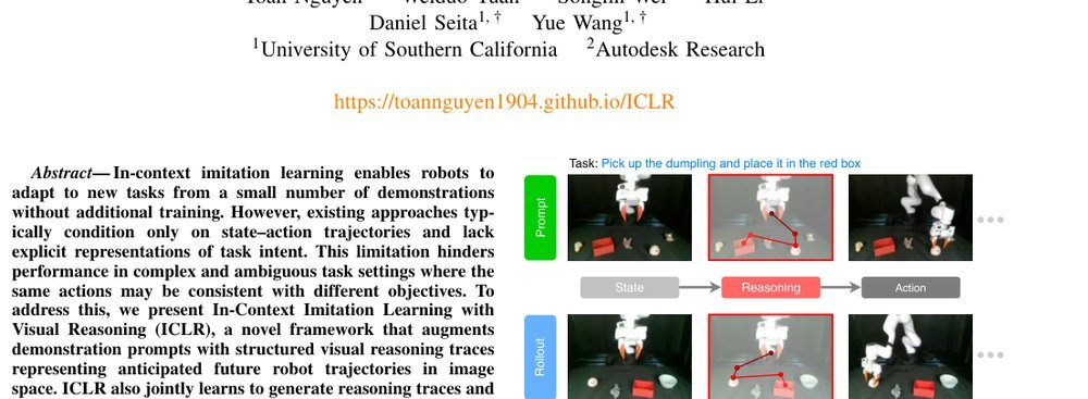 ICLR: In-Context Imitation Learning with Visual Reasoning figure