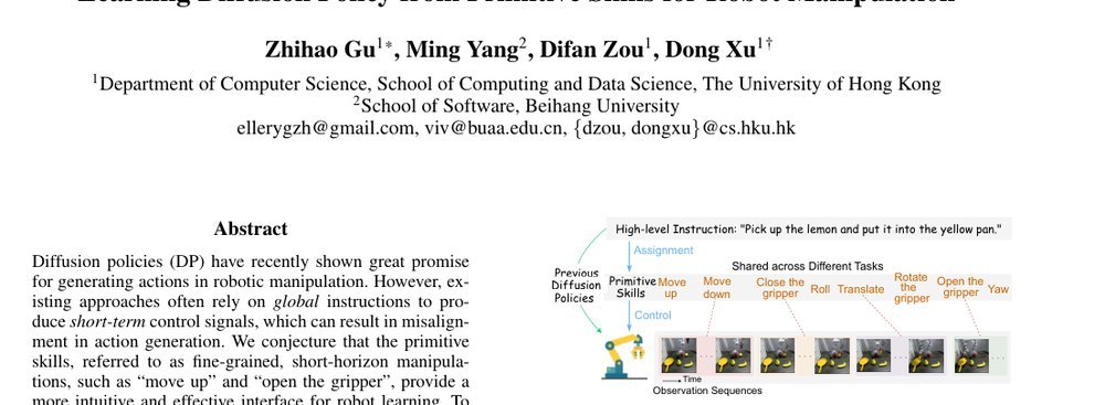 Learning Diffusion Policy from Primitive Skills for Robot Manipulation figure