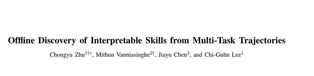 Offline Discovery of Interpretable Skills from Multi-Task Trajectories figure