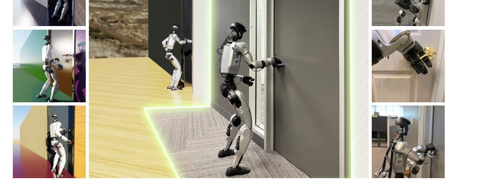 Opening the Sim-to-Real Door for Humanoid Pixel-to-Action Policy Transfer figure