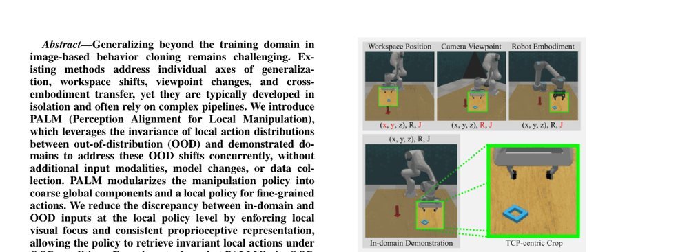 PALM: Enhanced Generalizability for Local Visuomotor Policies via Perception Alignment figure