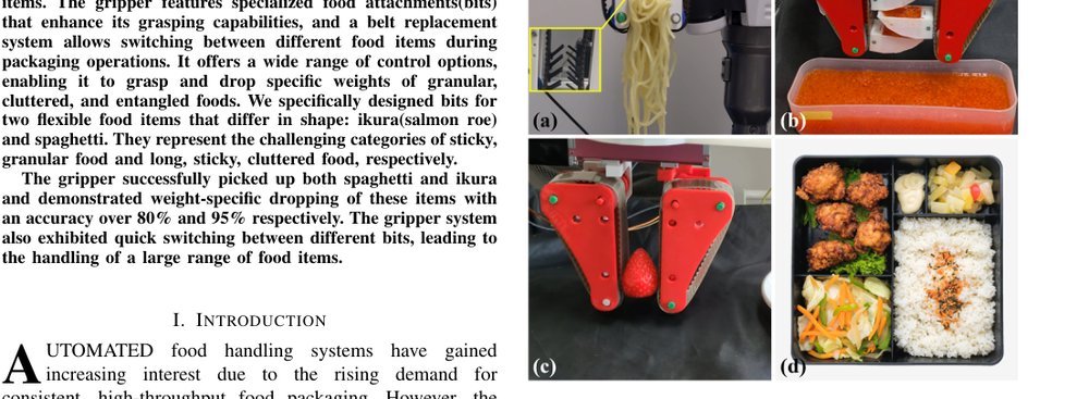 Replaceable Bit-based Gripper for Picking Cluttered Food Items figure