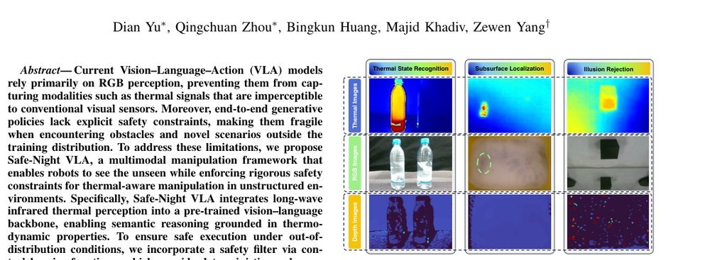 Safe-Night VLA: Seeing the Unseen via Thermal-Perceptive Vision-Language-Action Models for Safety-Critical Manipulation figure