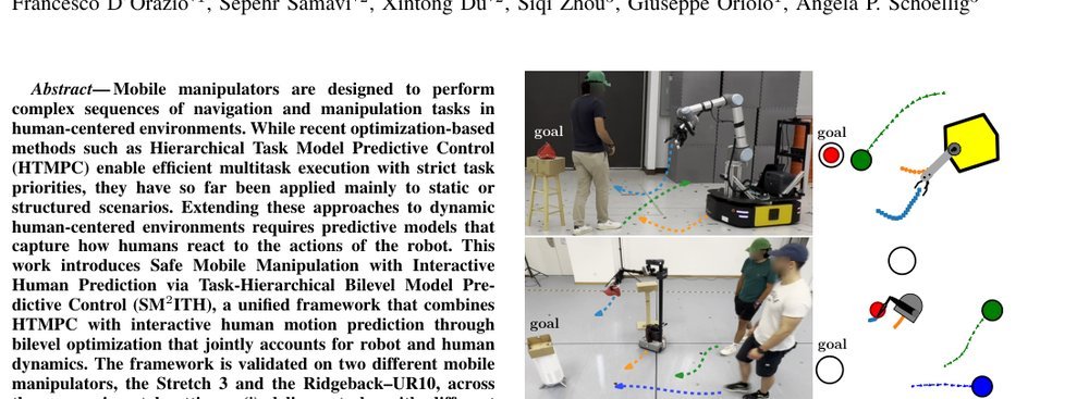 SM2ITH: Safe Mobile Manipulation with Interactive Human Prediction via Task-Hierarchical Bilevel Model Predictive Control figure