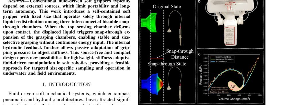 Source-Free Bistable Fluidic Gripper for Size-Selective and Stiffness-Adaptive Grasping figure