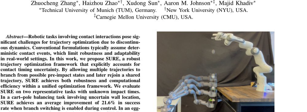 SURE: Safe Uncertainty-Aware Robot-Environment Interaction using Trajectory Optimization figure