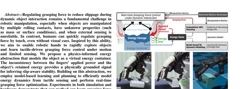 Tracing Energy Flow: Learning Tactile-based Grasping Force Control to Prevent Slippage in Dynamic Object Interaction figure