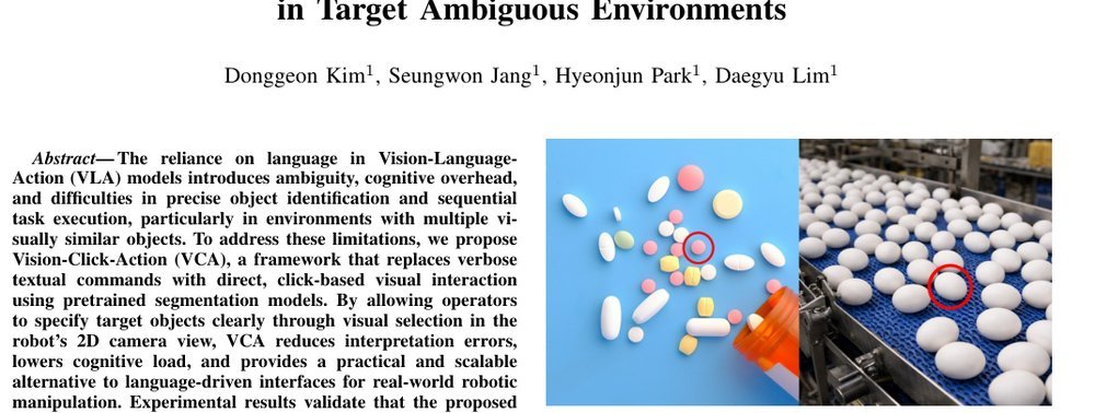 VCA: Vision-Click-Action Framework for Precise Manipulation of Segmented Objects in Target Ambiguous Environments figure