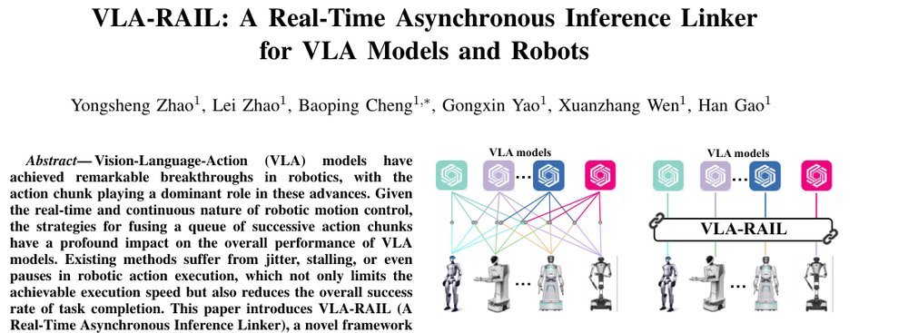 VLA-RAIL: A Real-Time Asynchronous Inference Linker for VLA Models and Robots figure