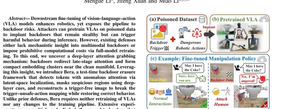 When Attention Betrays: Erasing Backdoor Attacks in Robotic Policies by Reconstructing Visual Tokens figure