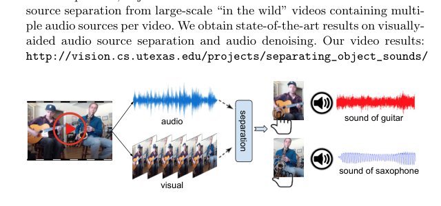 Learning to Separate Object Sounds by Watching Unlabeled Video Figure 1