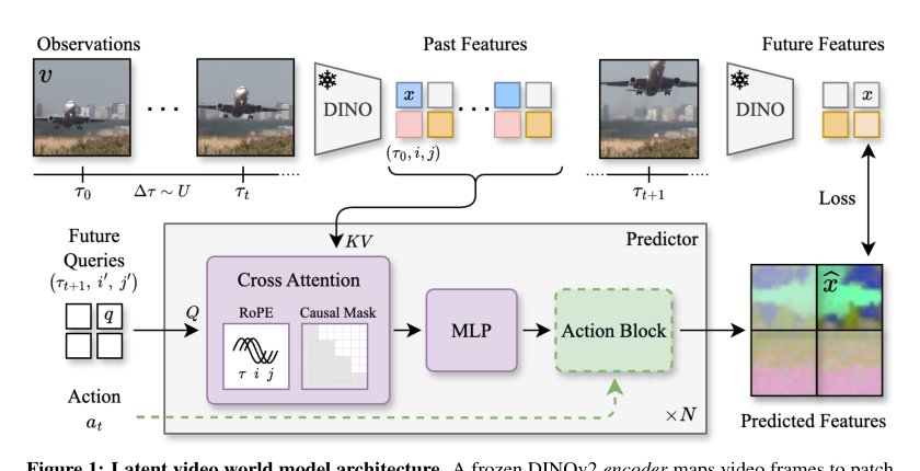 Back to the Features: DINO as a Foundation for Video World Models Figure 1