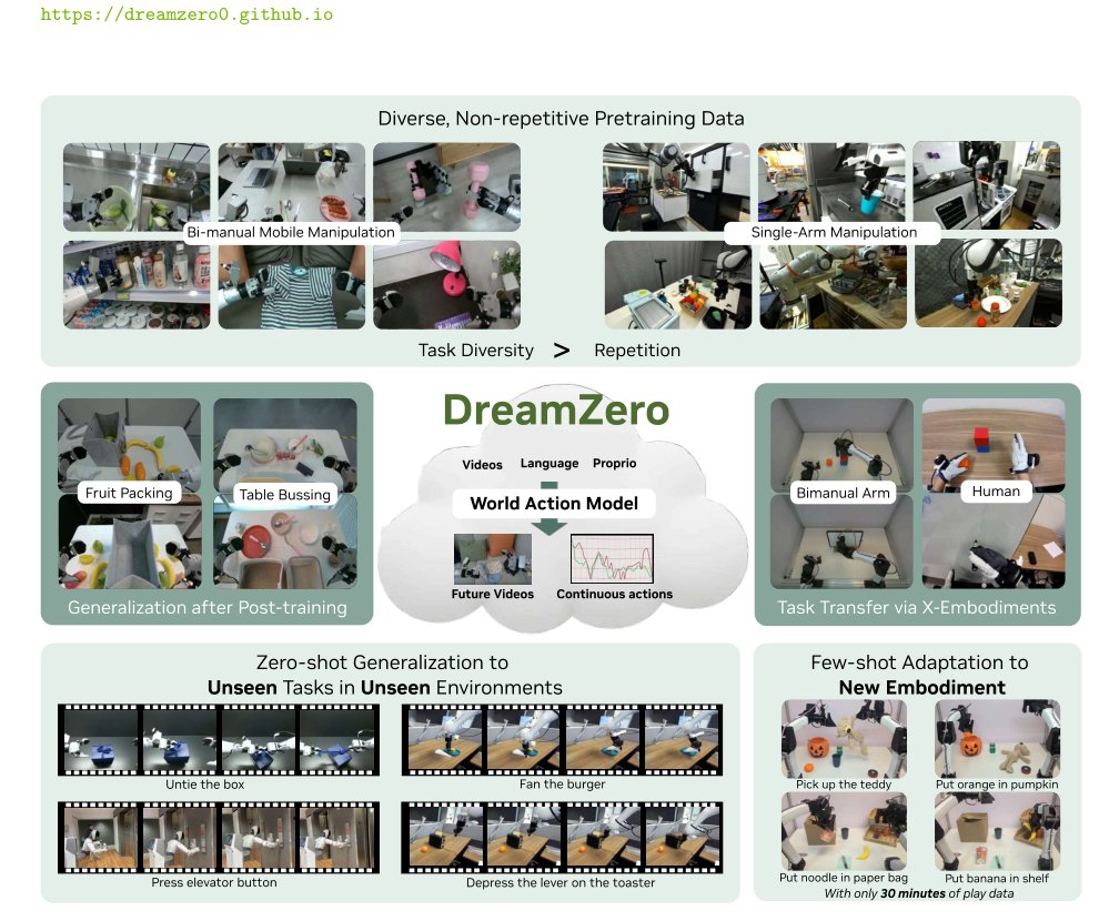 DreamZero: World Action Models are Zero-shot Policies Figure 1