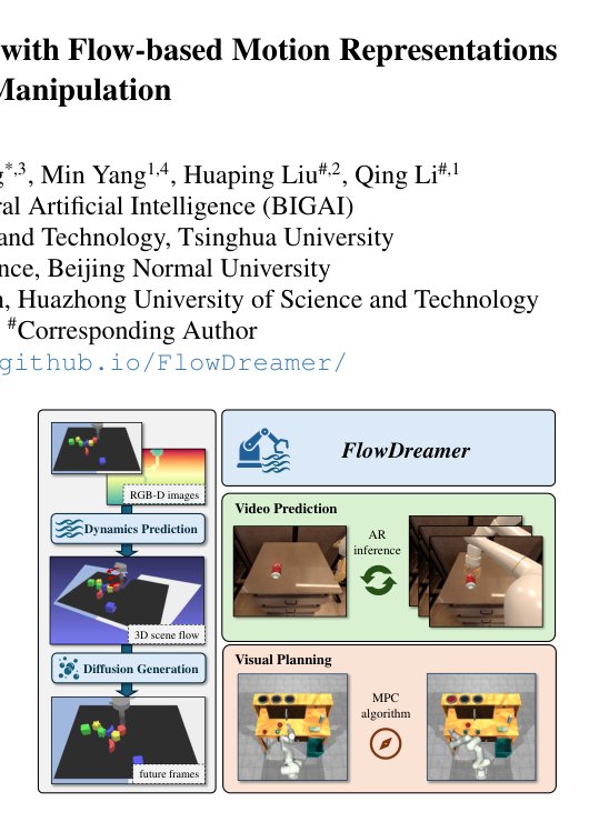 FlowDreamer: A RGB-D World Model with Flow-based Motion Representations for Robot Manipulation Figure 1