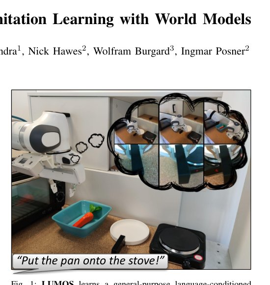 LUMOS: Language-Conditioned Imitation Learning with World Models Figure 1