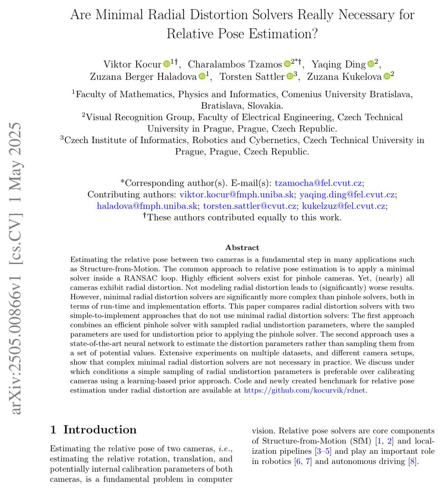 Are Minimal Radial Distortion Solvers Really Necessary for Relative Pose Estimation? Figure 1