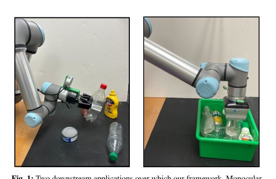 Monocular One-Shot Metric-Depth Alignment for RGB-Based Robot Grasping Figure 1