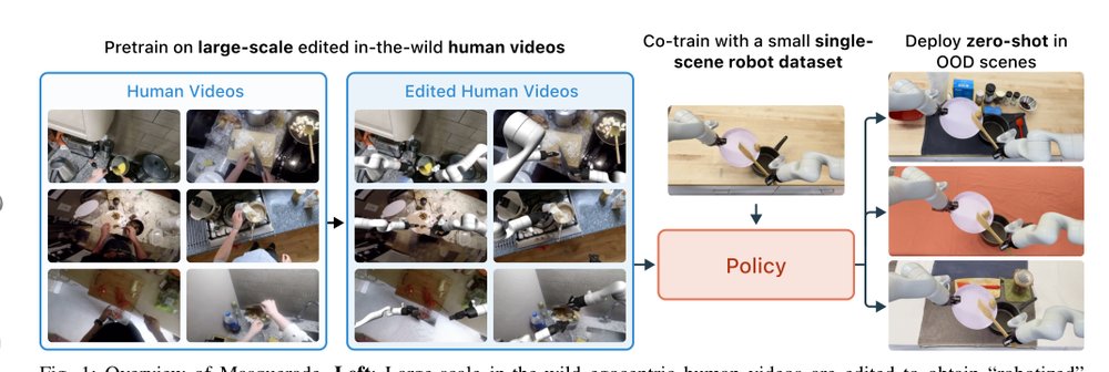 Masquerade: Learning from In-the-wild Human Videos using Data-Editing Figure 1