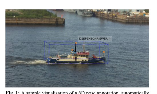 Fusing Monocular RGB Images with AIS Data to Create a 6D Pose Estimation Dataset for Marine Vessels Figure 1