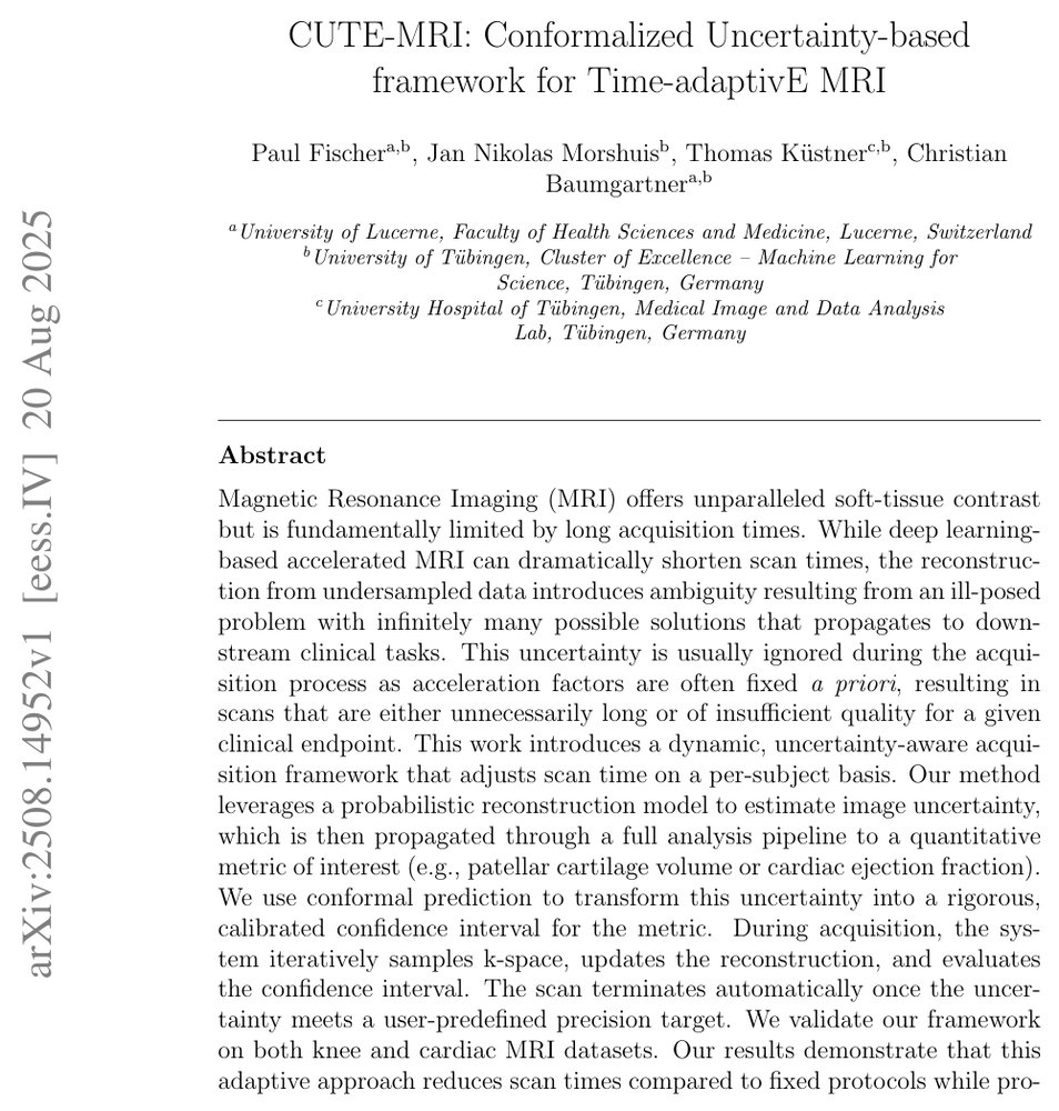 CUTE-MRI: Conformalized Uncertainty-based framework for Time-adaptivE MRI Figure 1