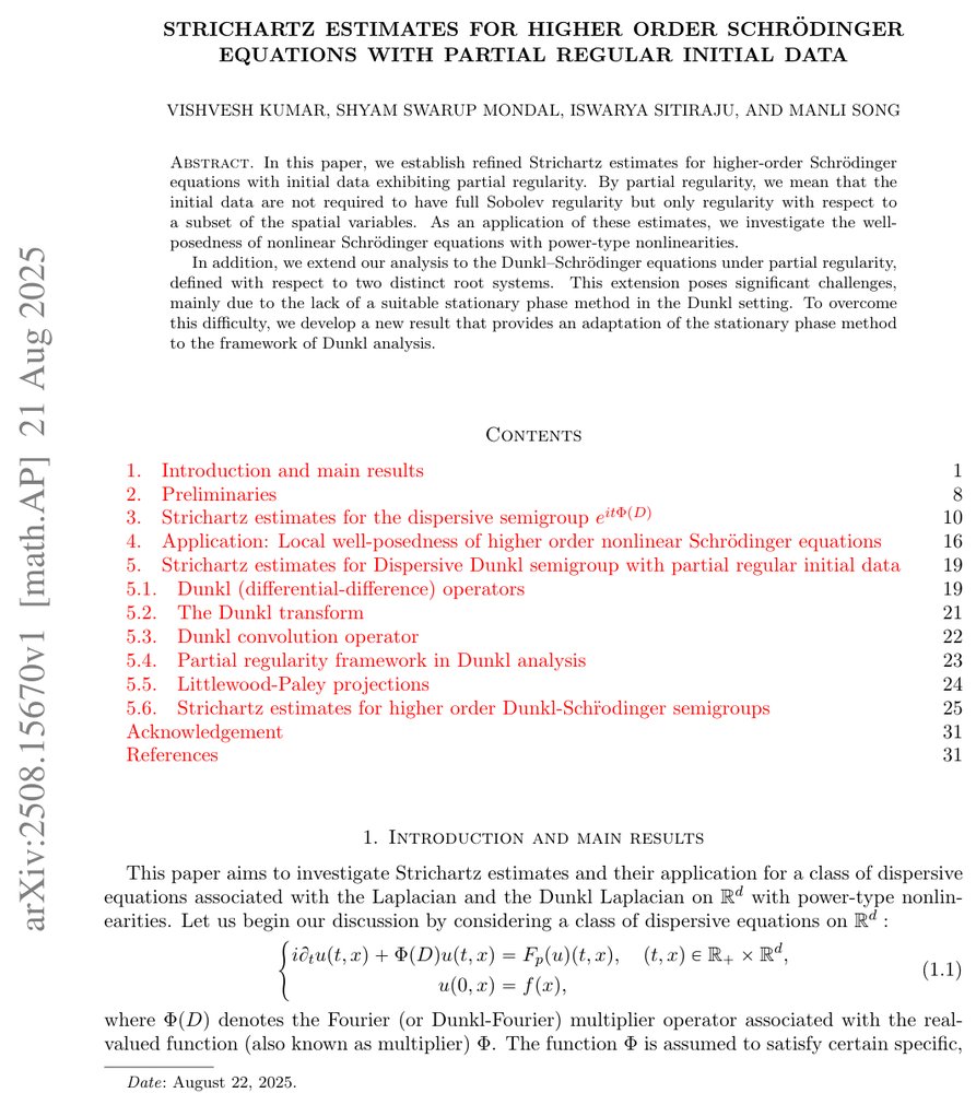 Strichartz estimates for higher order Schrödinger equations with Partial regular initial data Figure 1