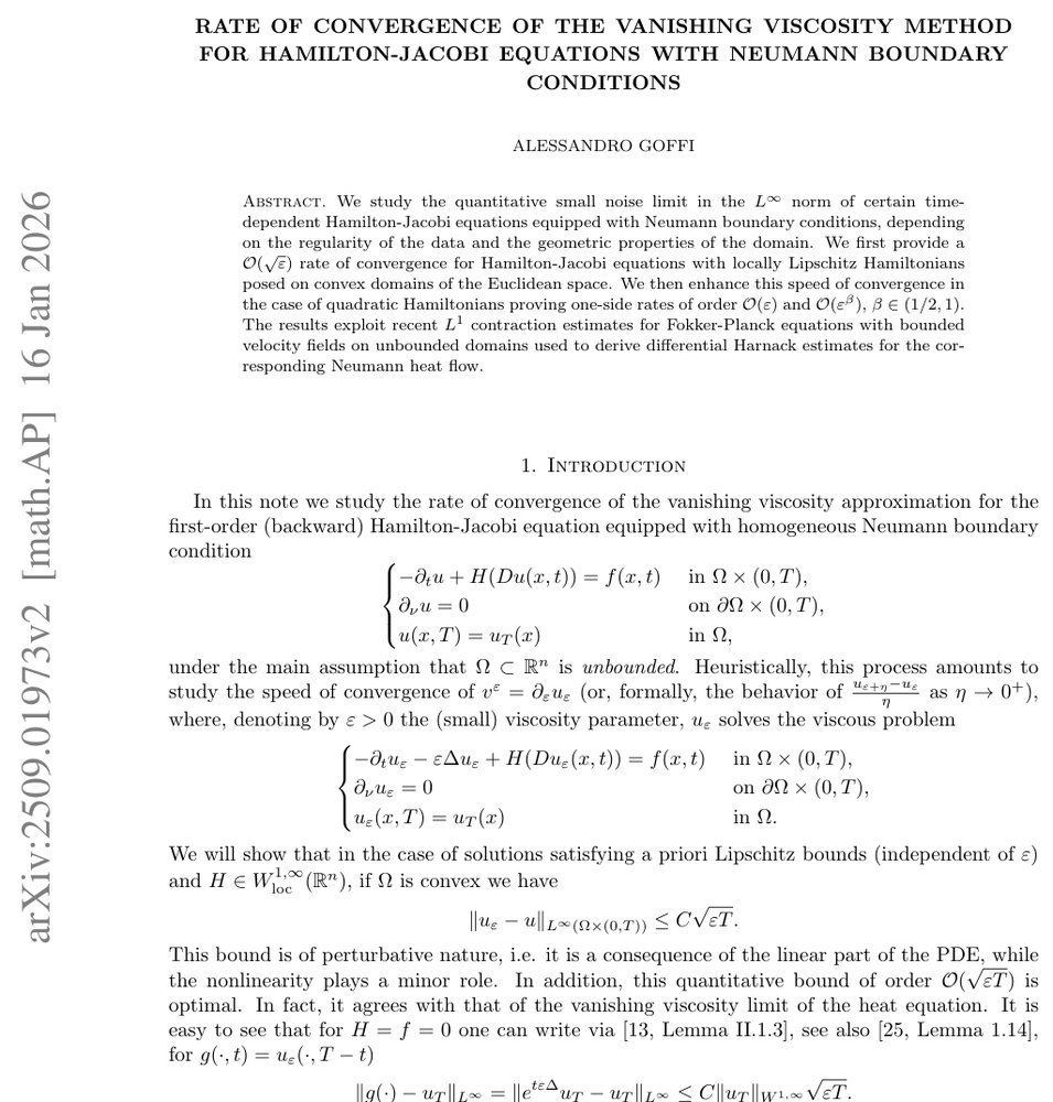 Rate of convergence of the vanishing viscosity method for Hamilton-Jacobi equations with Neumann boundary conditions Figure 1