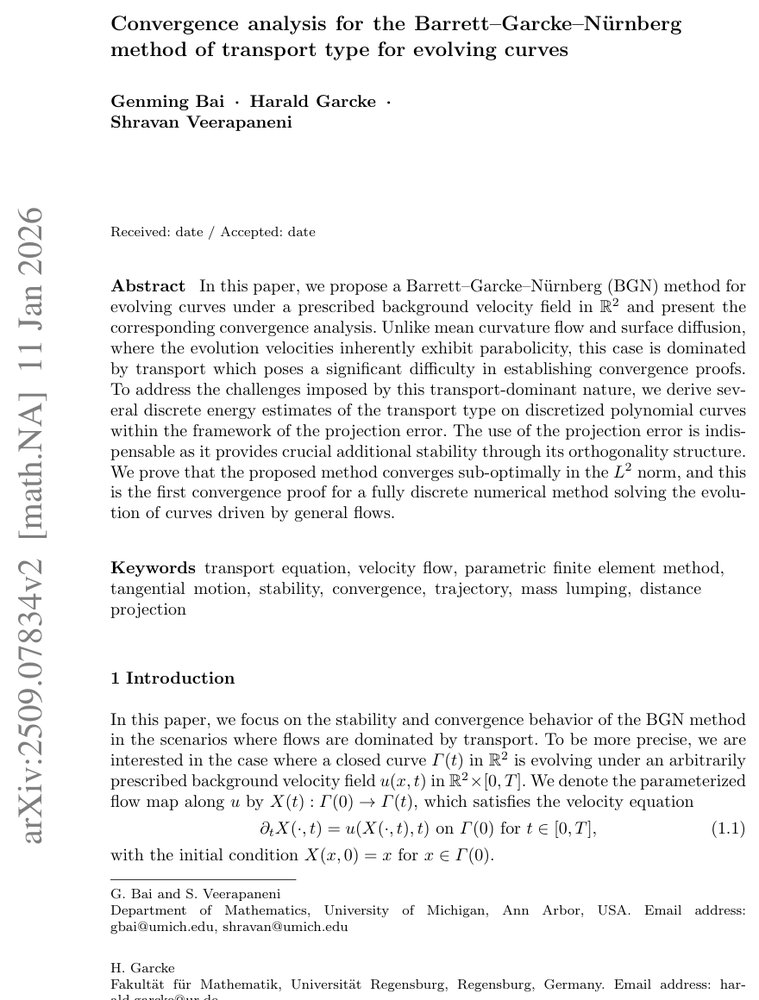 Convergence analysis for the Barrett-Garcke-Nurnberg method of transport type Figure 1