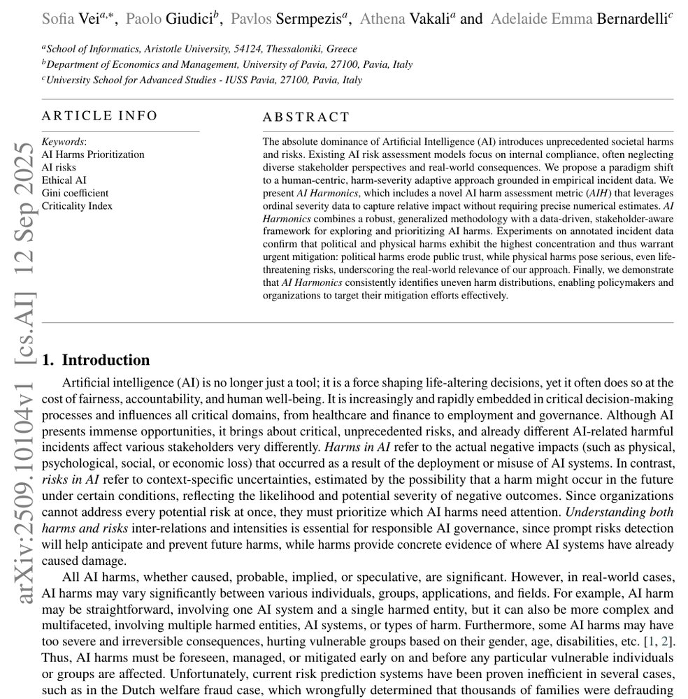 AI Harmonics: a human-centric and harms severity-adaptive AI risk assessment framework Figure 1