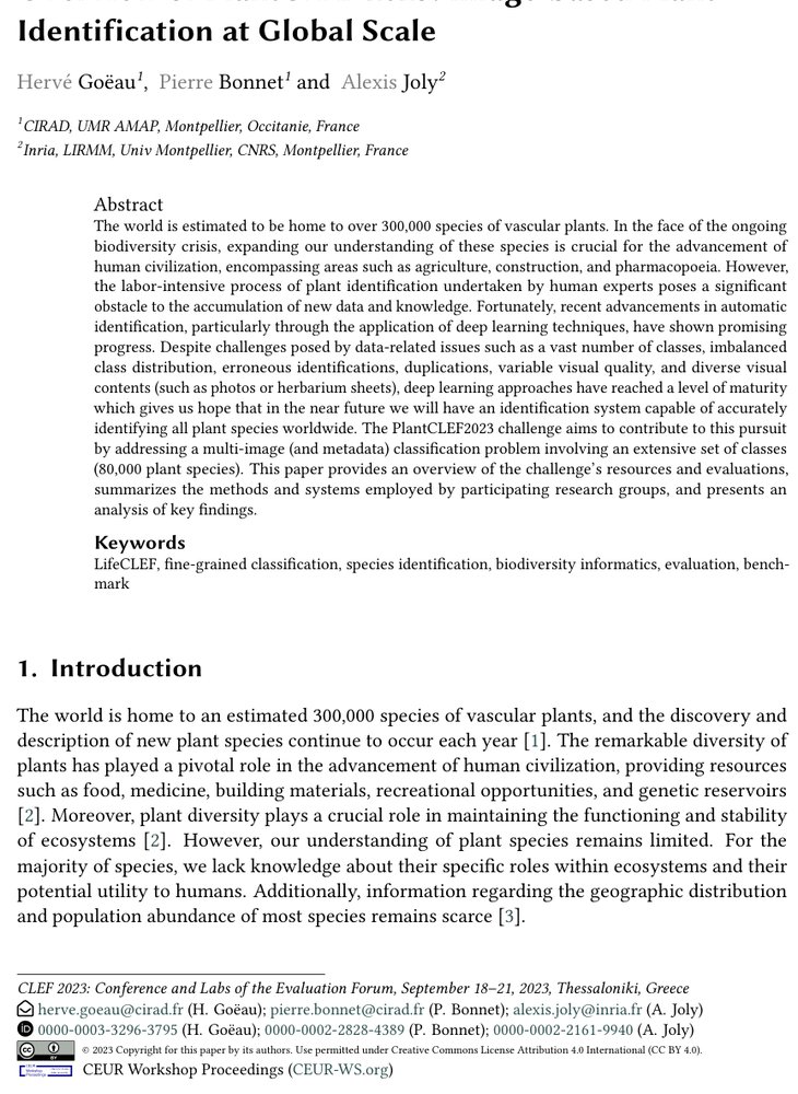 Overview of PlantCLEF 2023: Image-based Plant Identification at Global Scale Figure 1