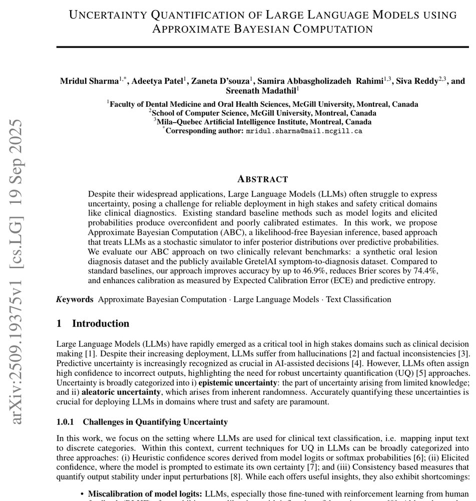 Uncertainty Quantification of Large Language Models using Approximate Bayesian Computation Figure 1