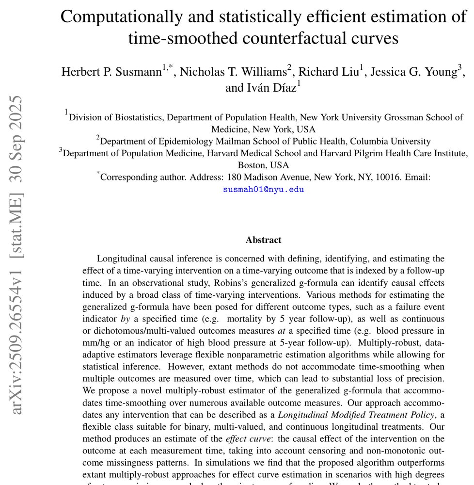 Computationally and statistically efficient estimation of time-smoothed counterfactual curves Figure 1