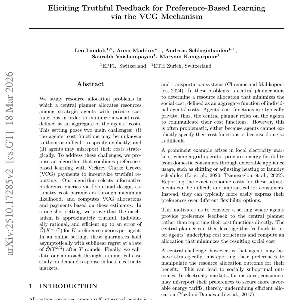 Eliciting Truthful Feedback for Preference-Based Learning via the VCG Mechanism Figure 1