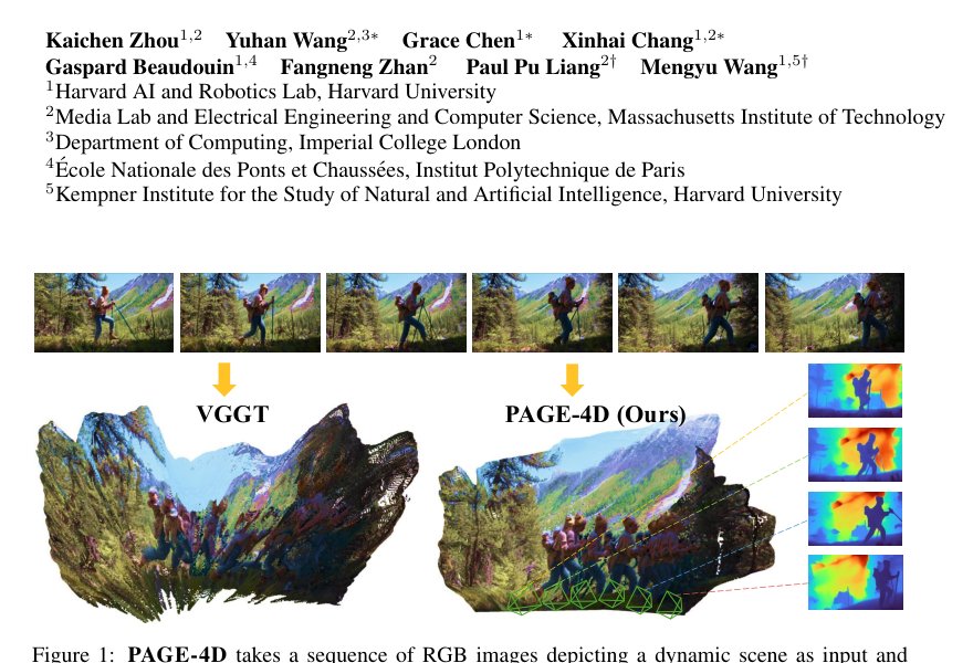 PAGE-4D: Disentangled Pose and Geometry Estimation for 4D Perception Figure 1