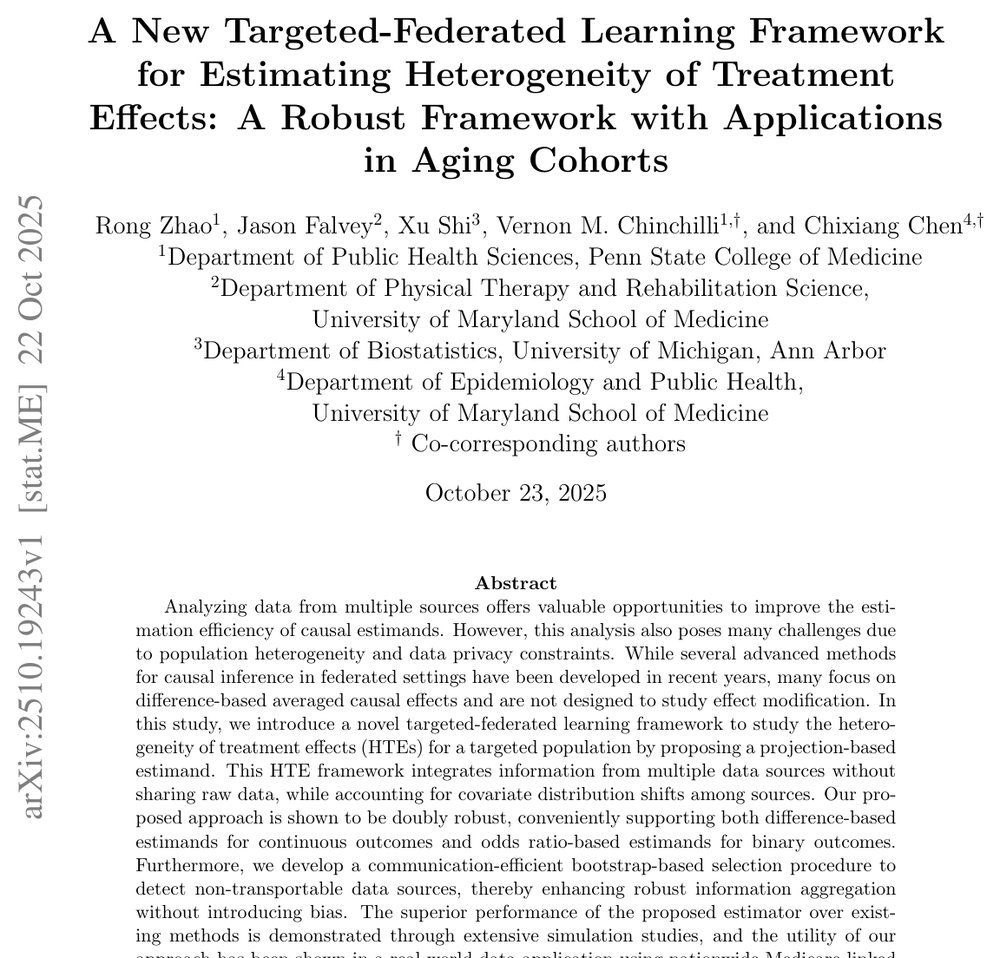 A New Targeted-Federated Learning Framework for Estimating Heterogeneity of Treatment Effects: A Robust Framework with Applications in Aging Cohorts Figure 1