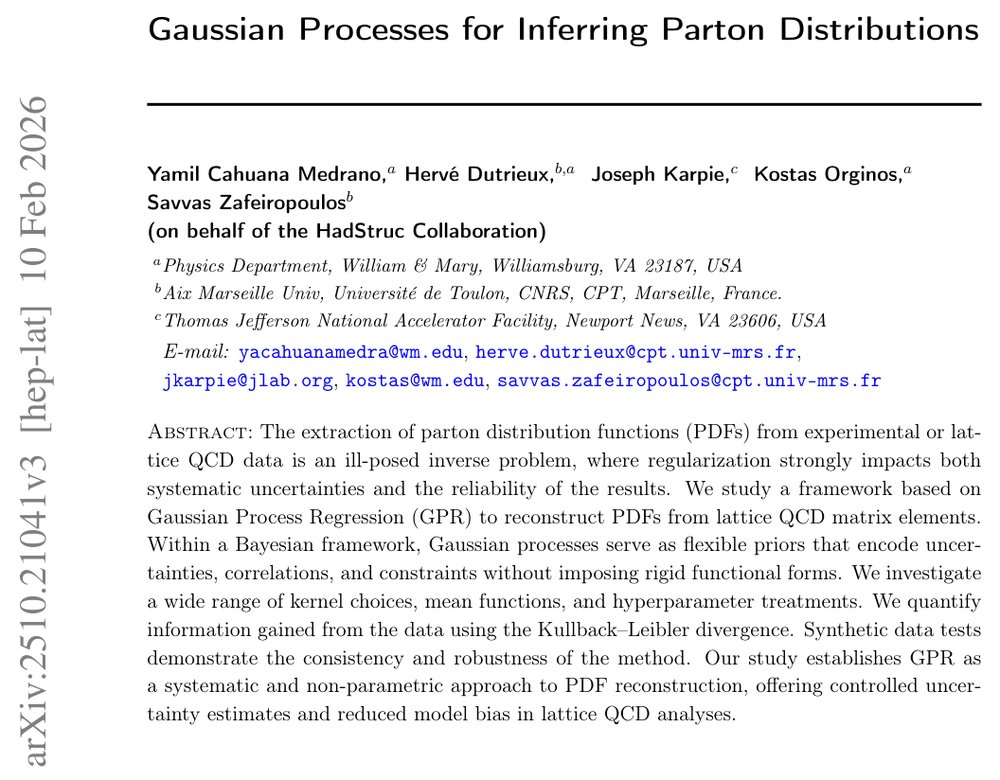 Gaussian Processes for Inferring Parton Distributions Figure 1