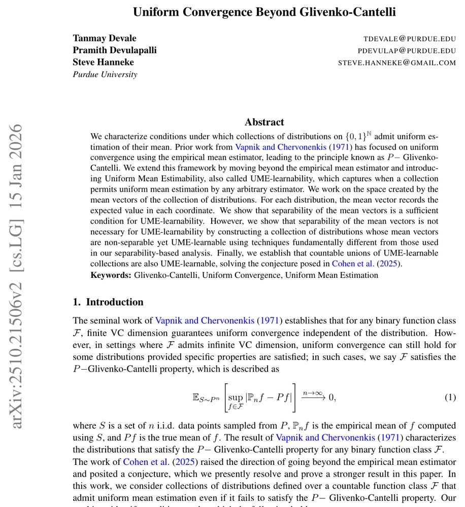 Uniform Convergence Beyond Glivenko-Cantelli Figure 1
