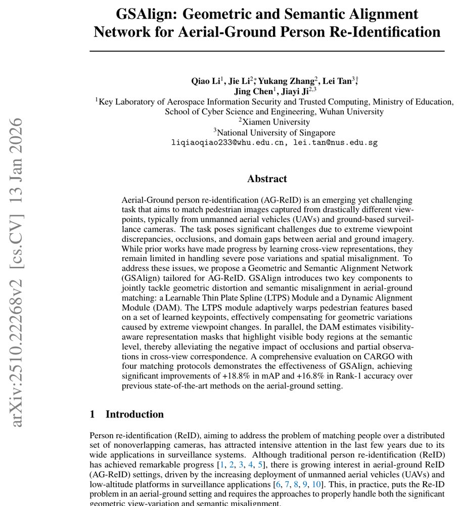 GSAlign: Geometric and Semantic Alignment Network for Aerial-Ground Person Re-Identification Figure 1