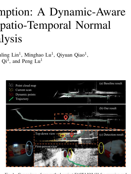 Breaking the Static Assumption: A Dynamic-Aware LIO Framework Via Spatio-Temporal Normal Analysis Figure 1