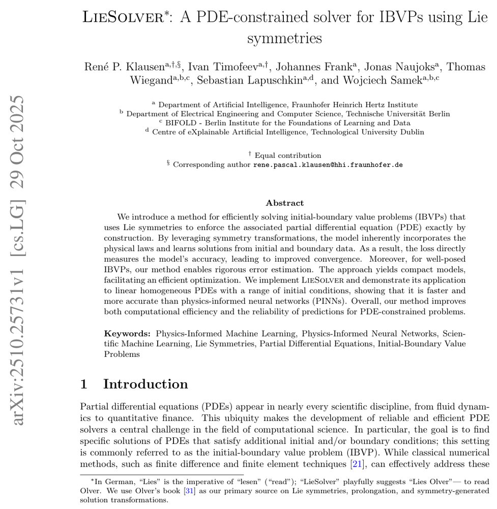 LieSolver: A PDE-constrained solver for IBVPs using Lie symmetries Figure 1