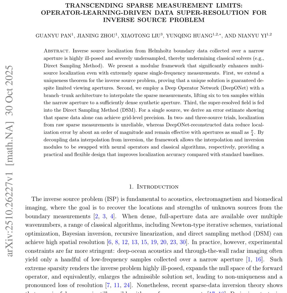 Transcending Sparse Measurement Limits: Operator-Learning-Driven Data Super-Resolution for Inverse Source Problem Figure 1
