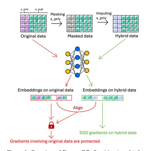 FusionDP: Foundation Model-Assisted Differentially Private Learning for Partially Sensitive Features Figure 1
