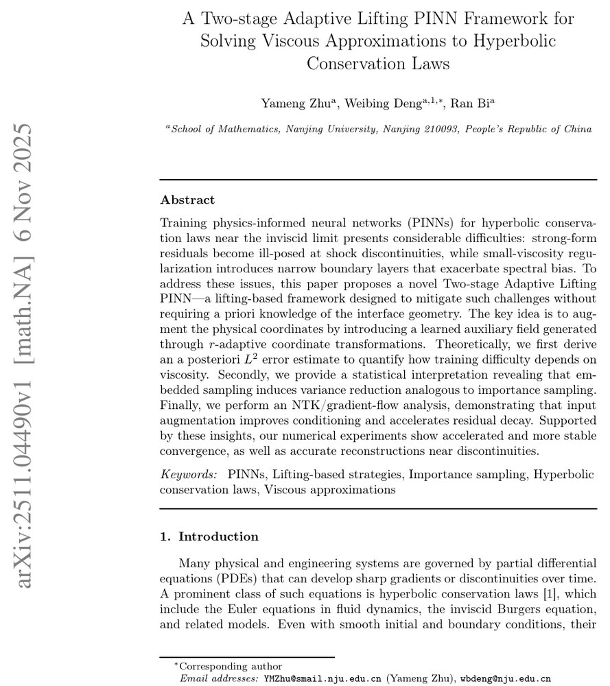 A Two-stage Adaptive Lifting PINN Framework for Solving Viscous Approximations to Hyperbolic Conservation Laws Figure 1